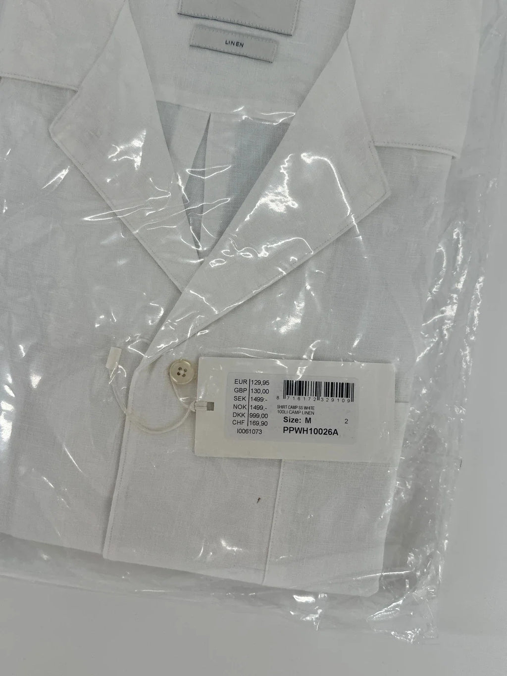 Profuomo poloshirt wit (M) linnen - foto 2