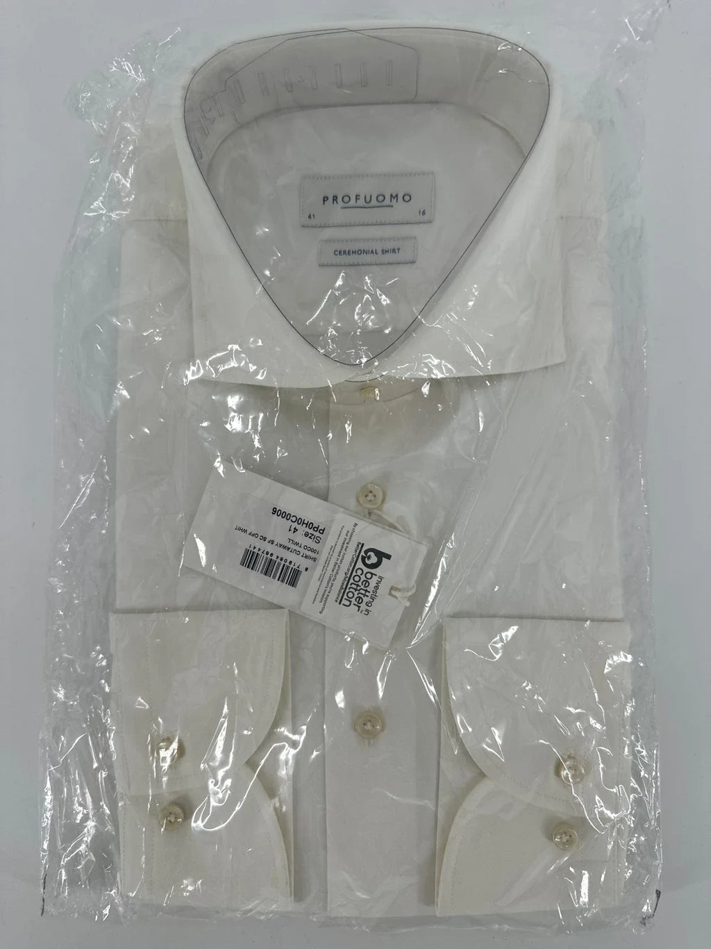 Profuomo overhemd ceremonial shirt crème (41) - foto 1