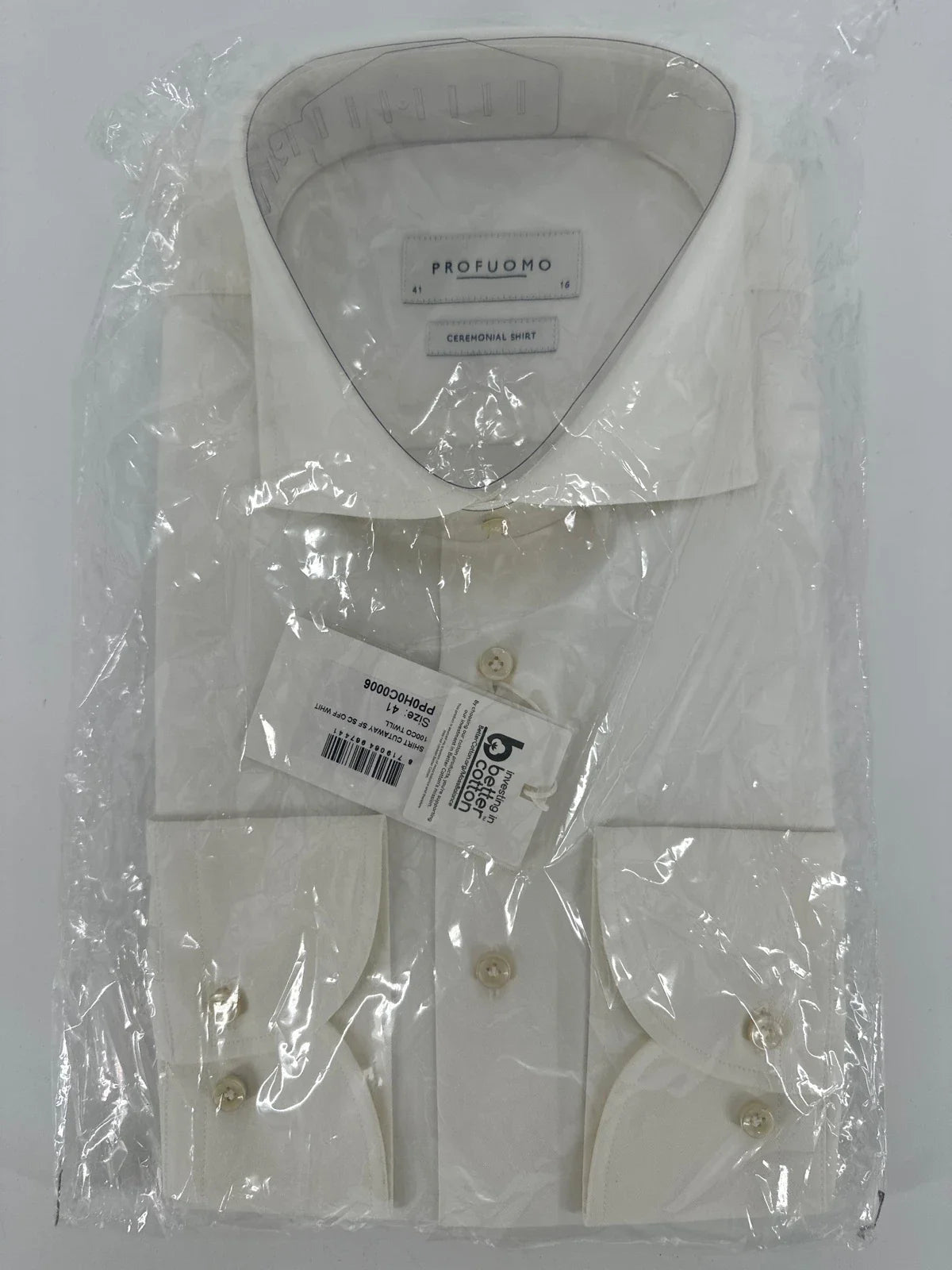 Profuomo overhemd ceremonial shirt crème (41) - foto 1