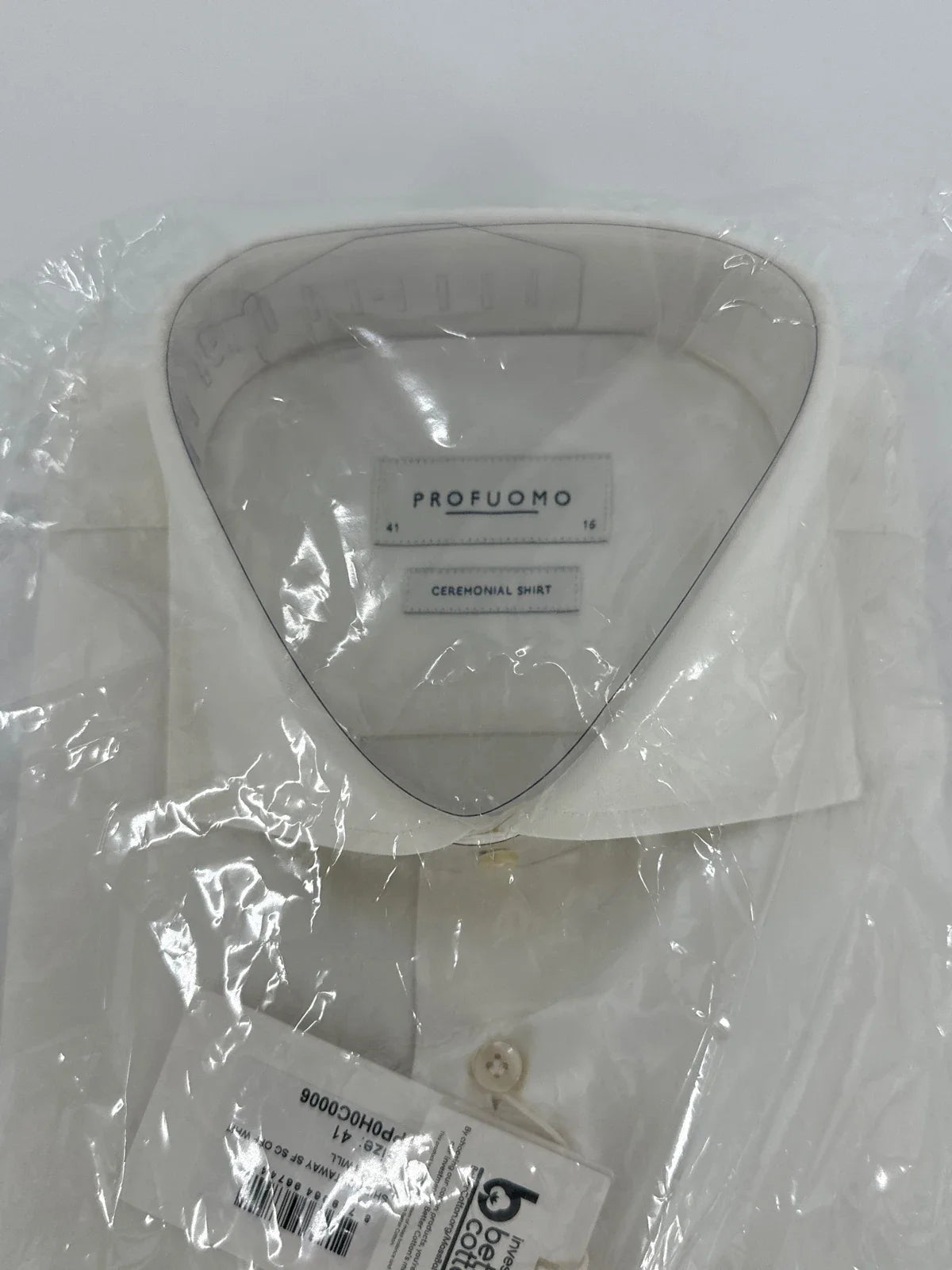 Profuomo overhemd ceremonial shirt crème (41) - foto 2