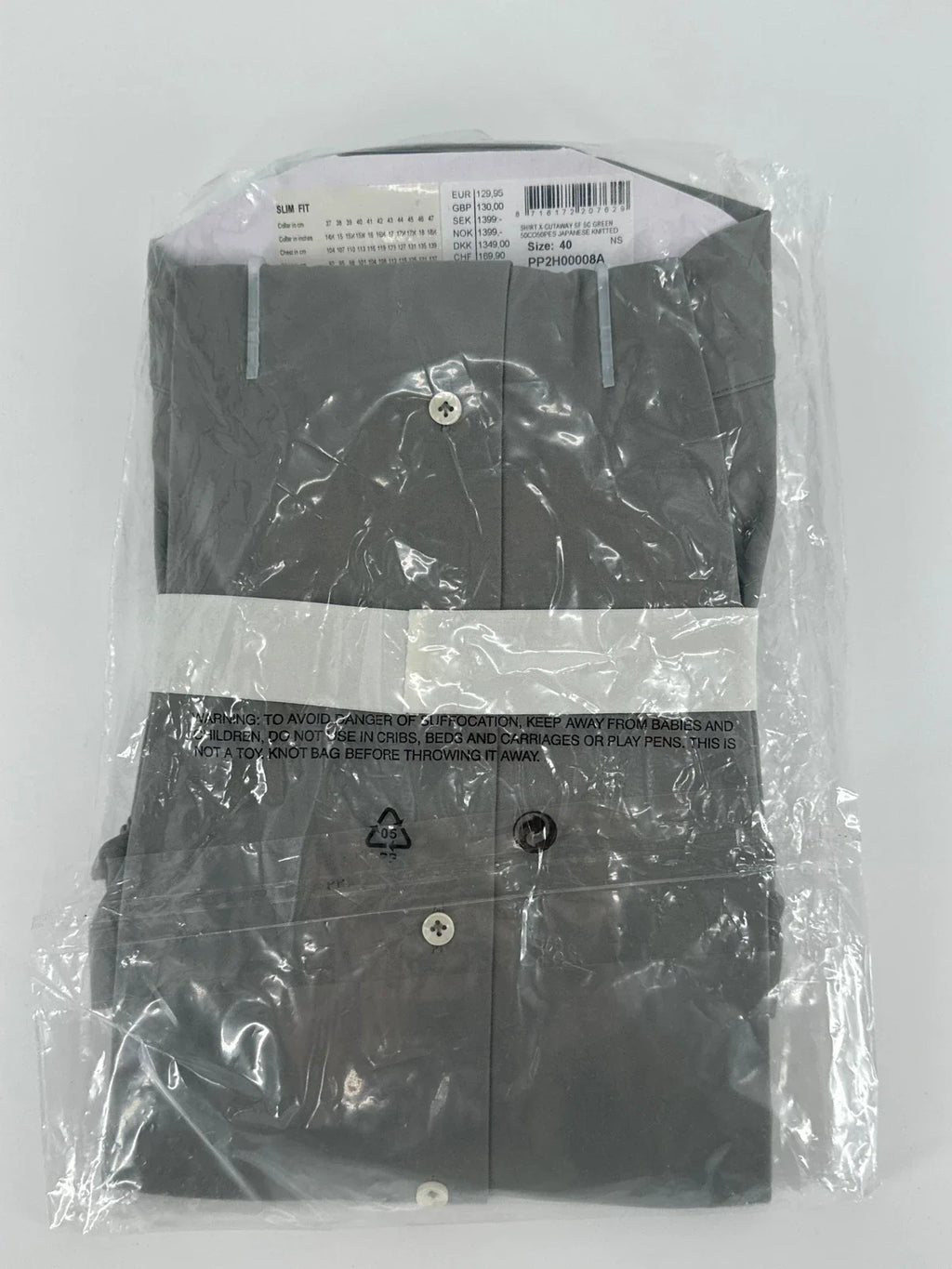 Profuomo overhemd Japanese knitted groen (40) - foto 4