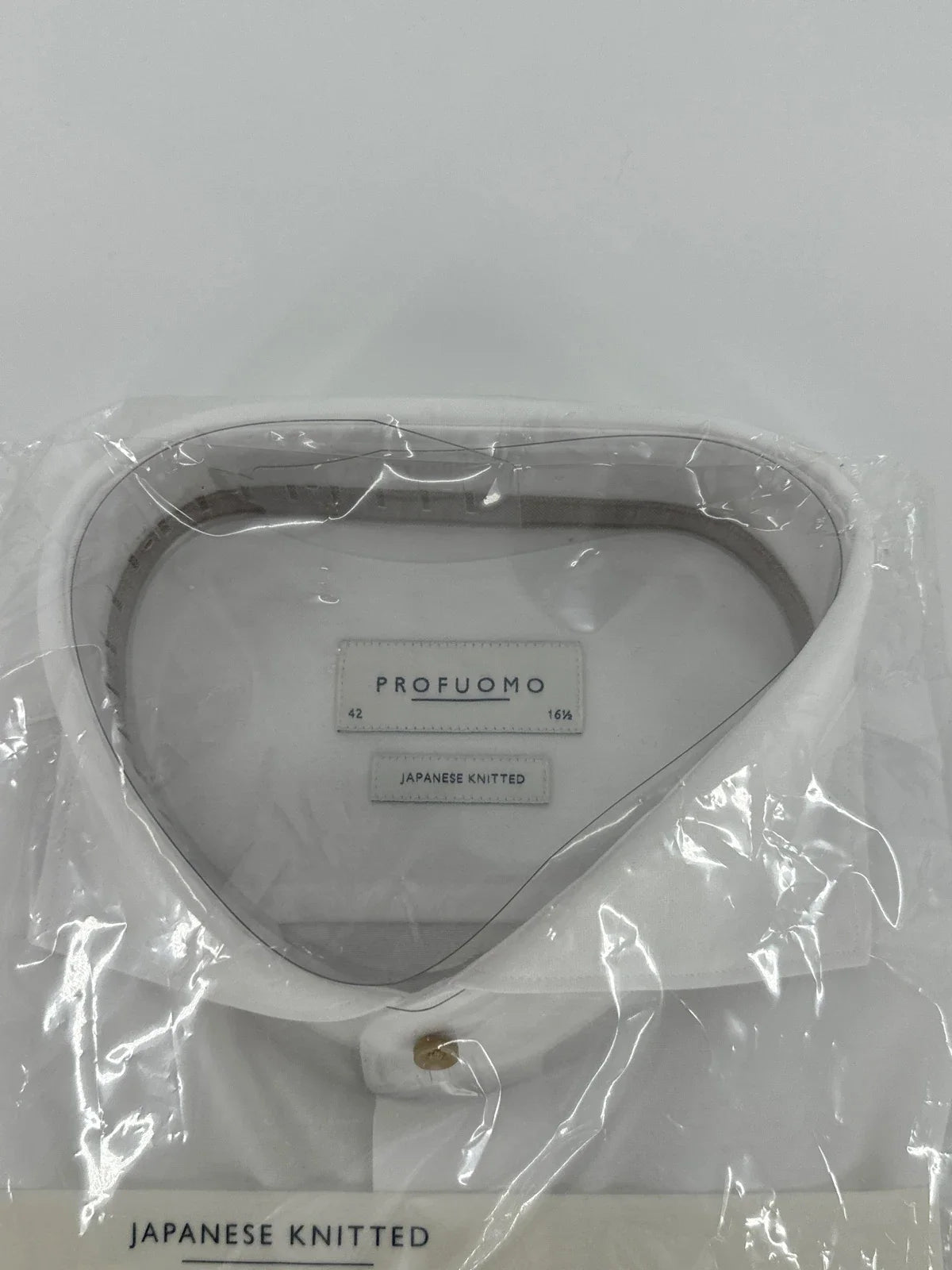 Profuomo overhemd Japanese knitted wit (42) - foto 2
