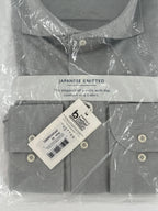 Profuomo overhemd Japanese knitted grijs (42) - foto 3