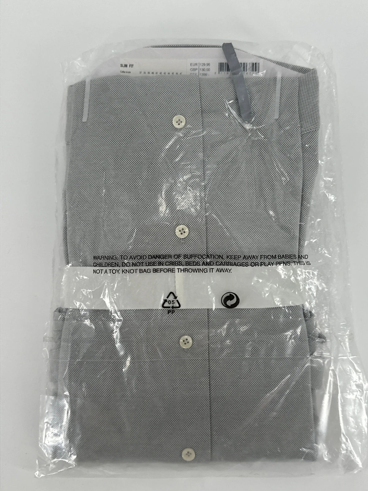 Profuomo overhemd Japanese knitted grijs (42) - foto 4