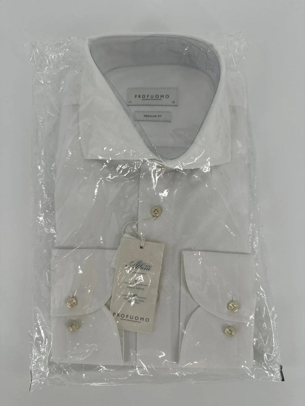 Profuomo overhemd regular fit wit (41) - foto 1