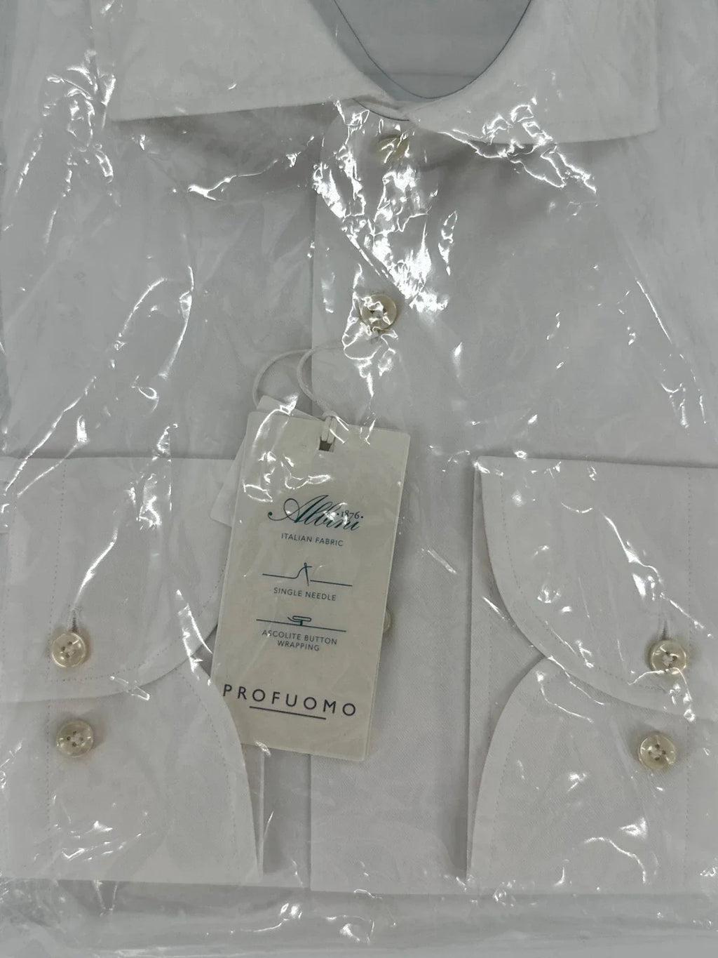 Profuomo overhemd regular fit wit (41) - foto 3