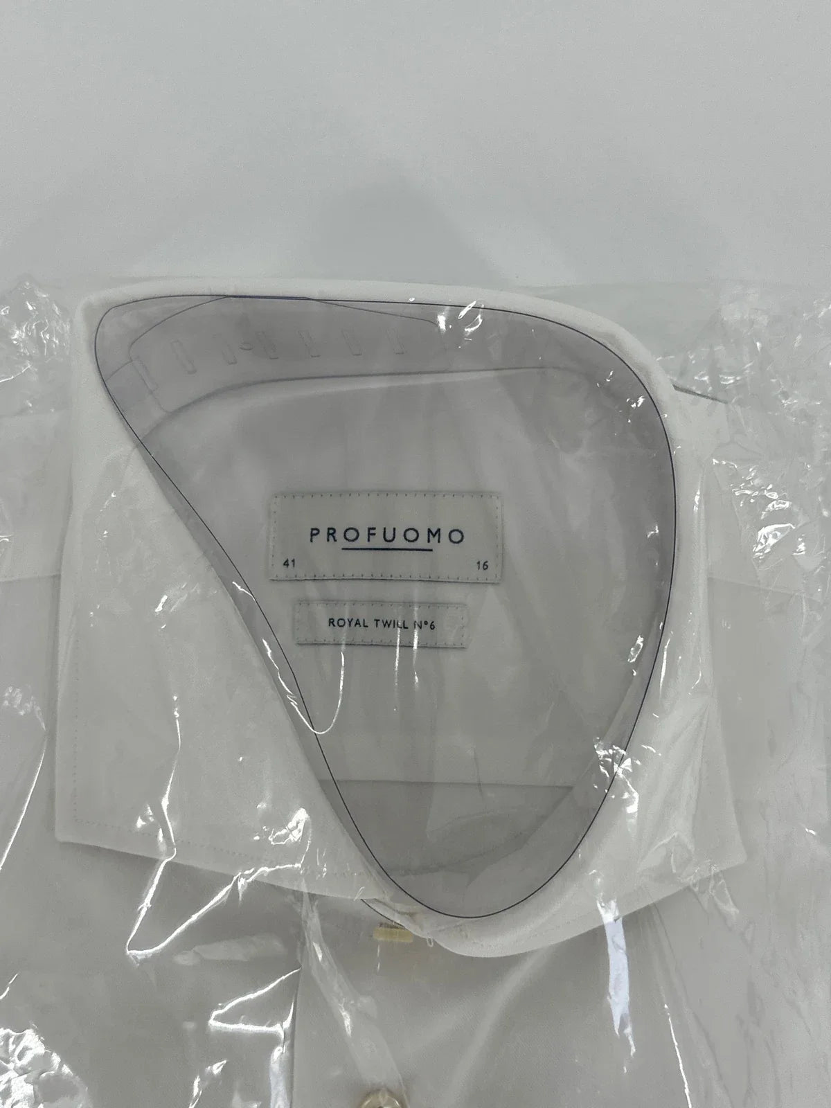 Profuomo overhemd Royal twill N•6 wit (41) - foto 2