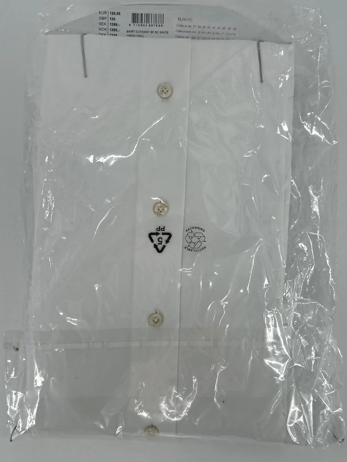 Profuomo overhemd Royal twill N•6 wit (41) - foto 4