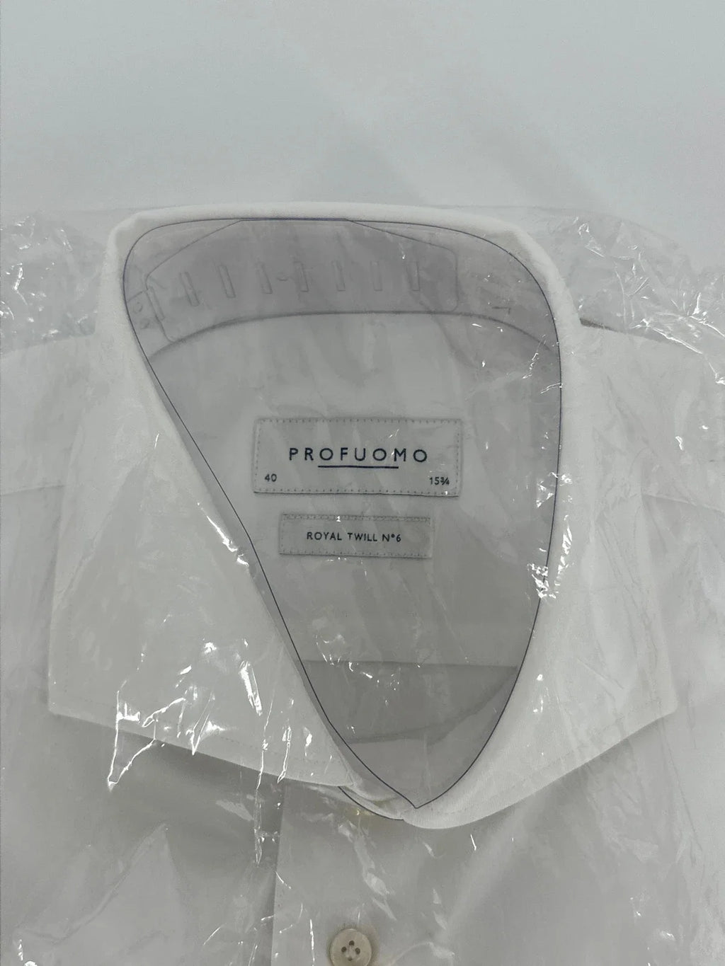 Profuomo overhemd Royal twill N•6 wit (40) - foto 2