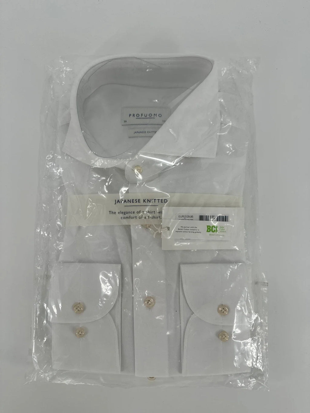 Profuomo overhemd Japanese knitted wit (39) - foto 1