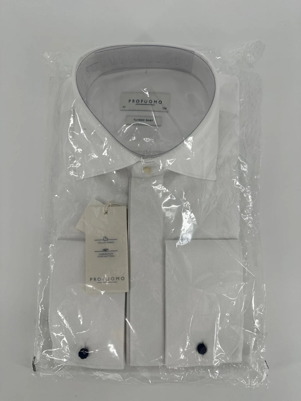 Profuomo overhemd tuxedo shirt wit (40) - foto 1