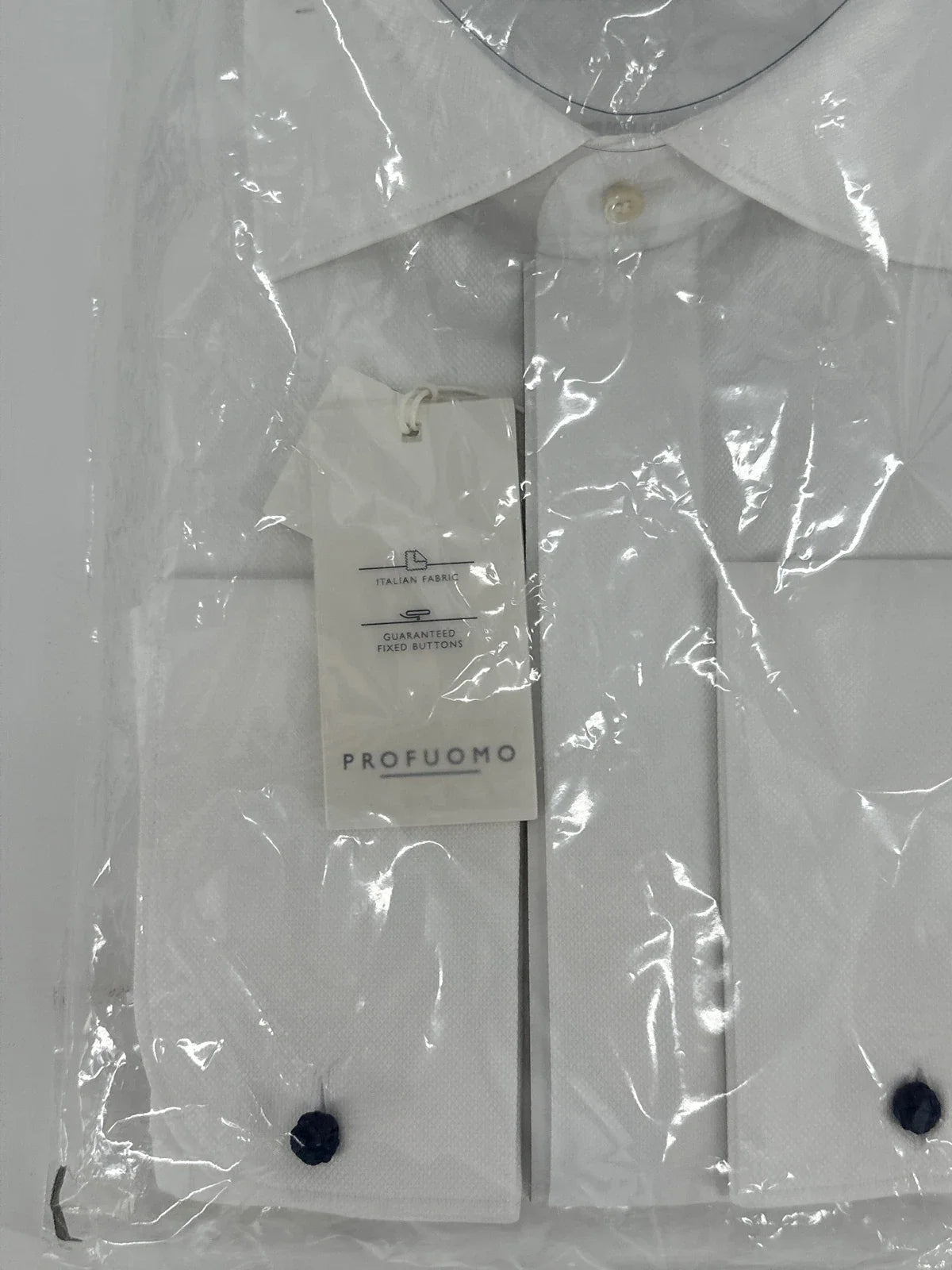 Profuomo overhemd tuxedo shirt wit (40) - foto 3