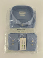 Profuomo overhemd Japanese knitted lichtblauw (44) - foto 1