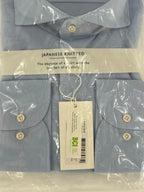 Profuomo overhemd Japanese knitted lichtblauw (44) - foto 3