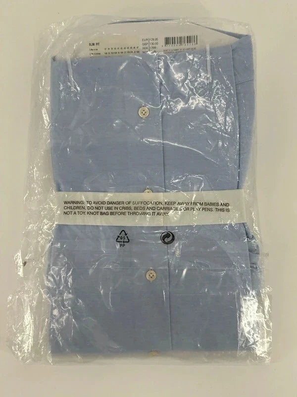 Profuomo overhemd Japanese knitted lichtblauw (39) - foto 4