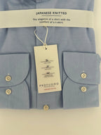 Profuomo overhemd Japanese knitted lichtblauw (38) - foto 3