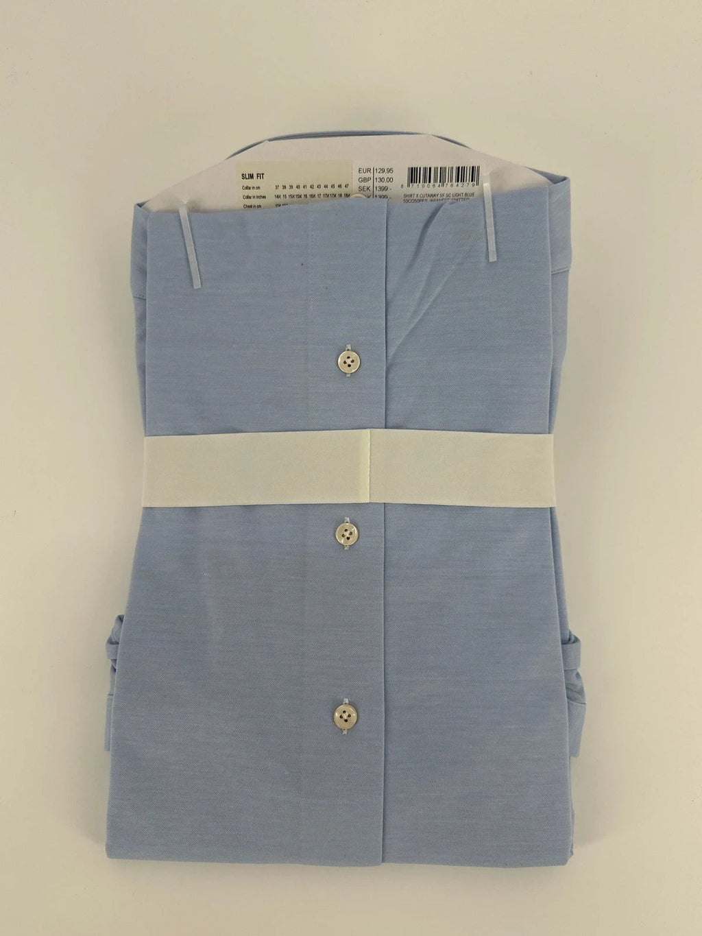 Profuomo overhemd Japanese knitted lichtblauw (38) - foto 4