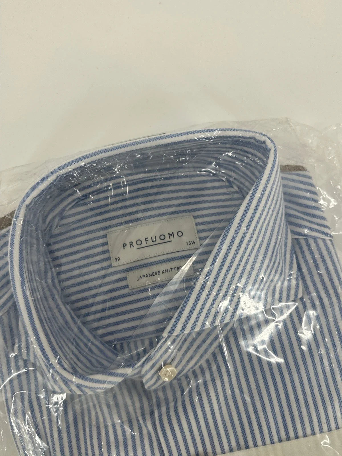 Profuomo overhemd Japanese knitted gestreept (39) - foto 2