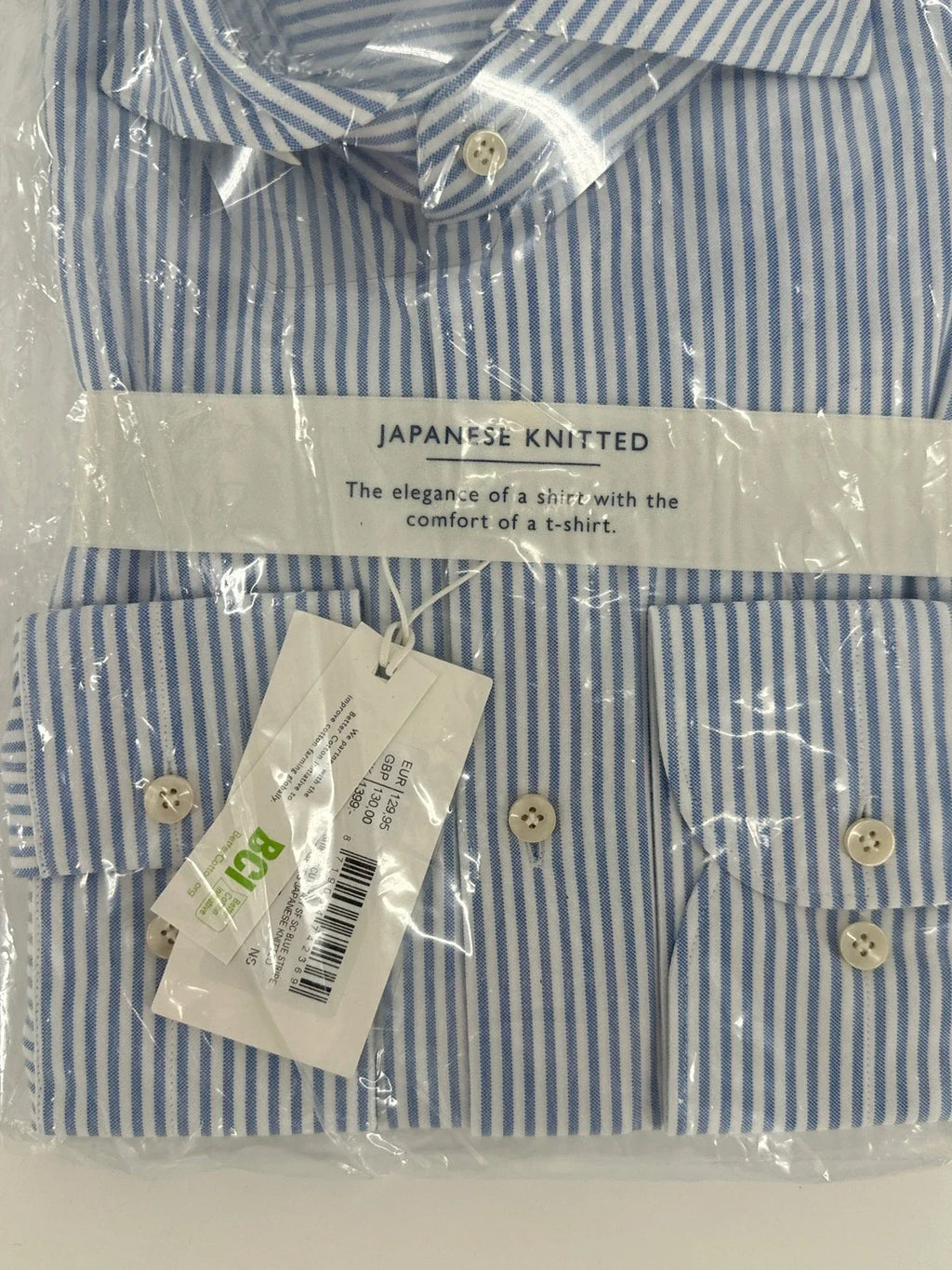 Profuomo overhemd Japanese knitted gestreept (39) - foto 3