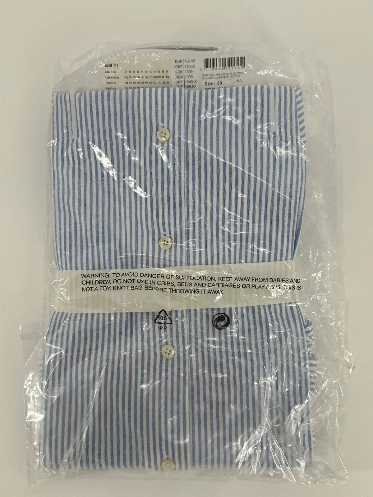 Profuomo overhemd Japanese knitted gestreept (39) - foto 4