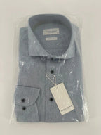 Profuomo overhemd cotton linen lichtblauw (40) - foto 1