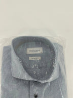 Profuomo overhemd cotton linen lichtblauw (40) - foto 2