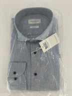 Profuomo overhemd cotton linen lichtblauw (41) - foto 1