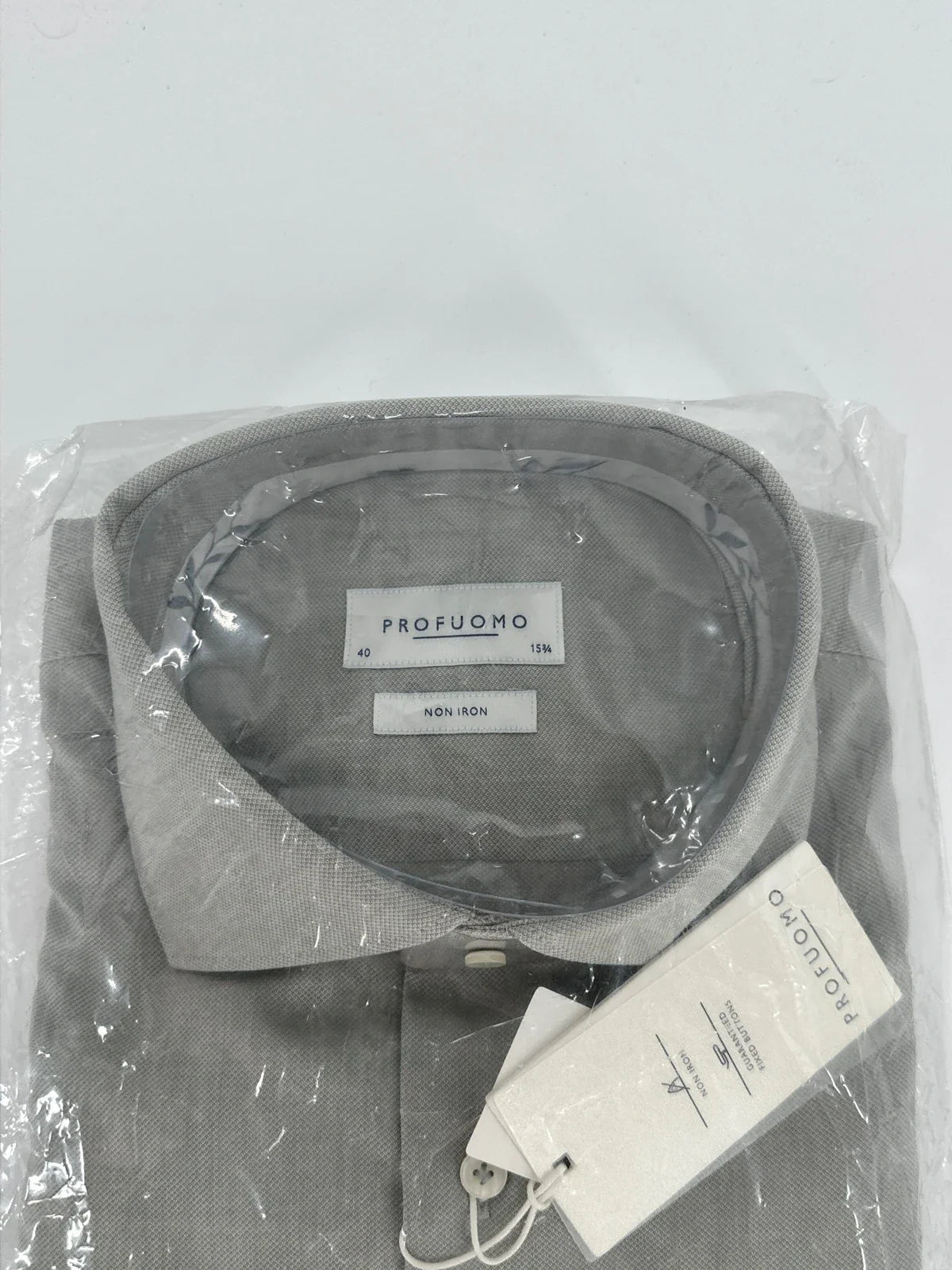 Profuomo overhemd non iron grijs (40) - foto 2