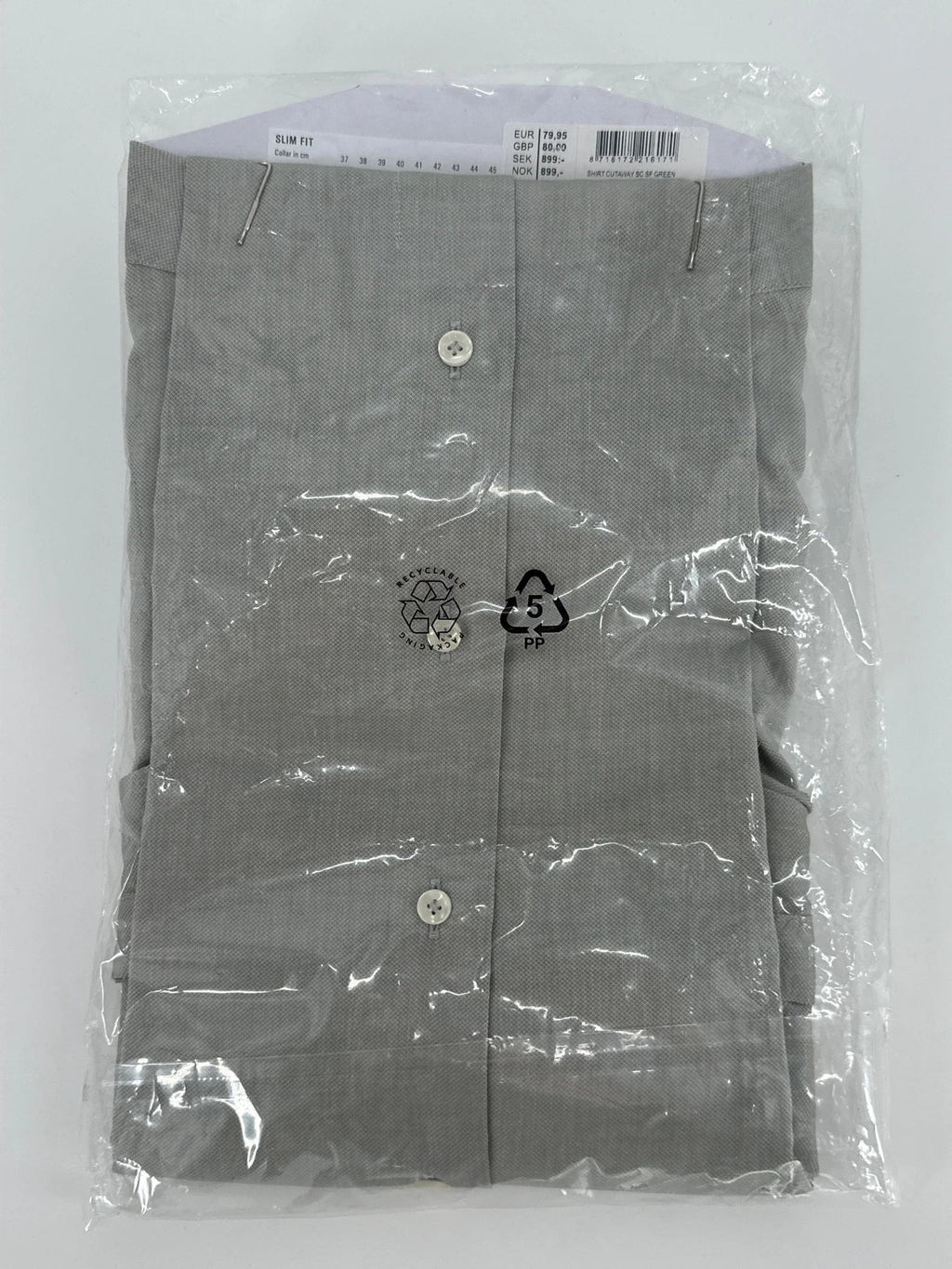 Profuomo overhemd non iron grijs (40) - foto 4