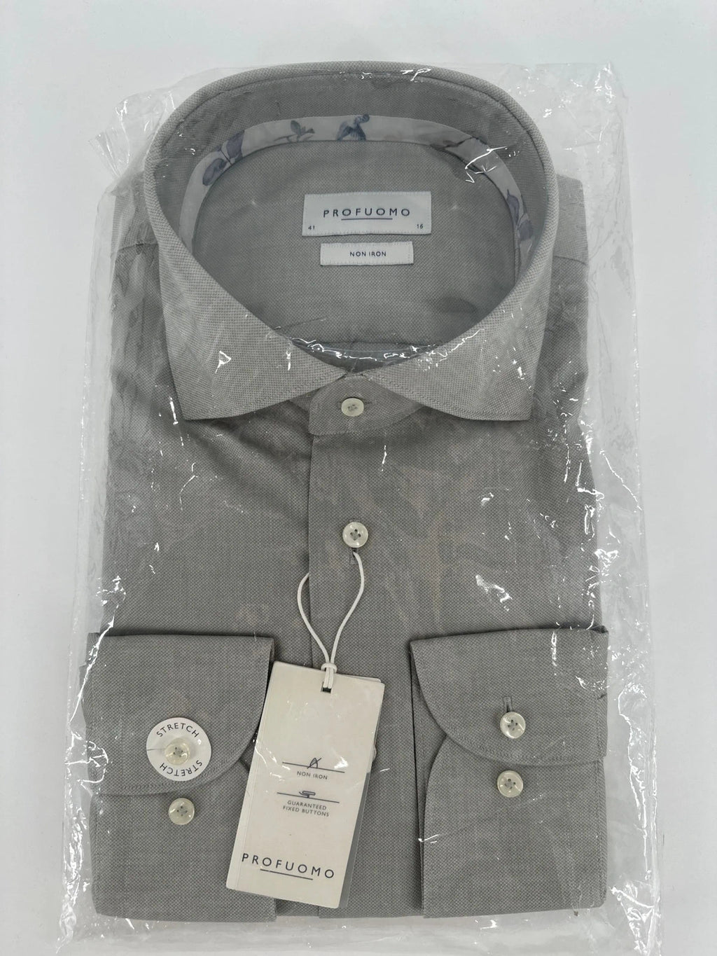 Profuomo overhemd non iron grijs (41) - foto 1