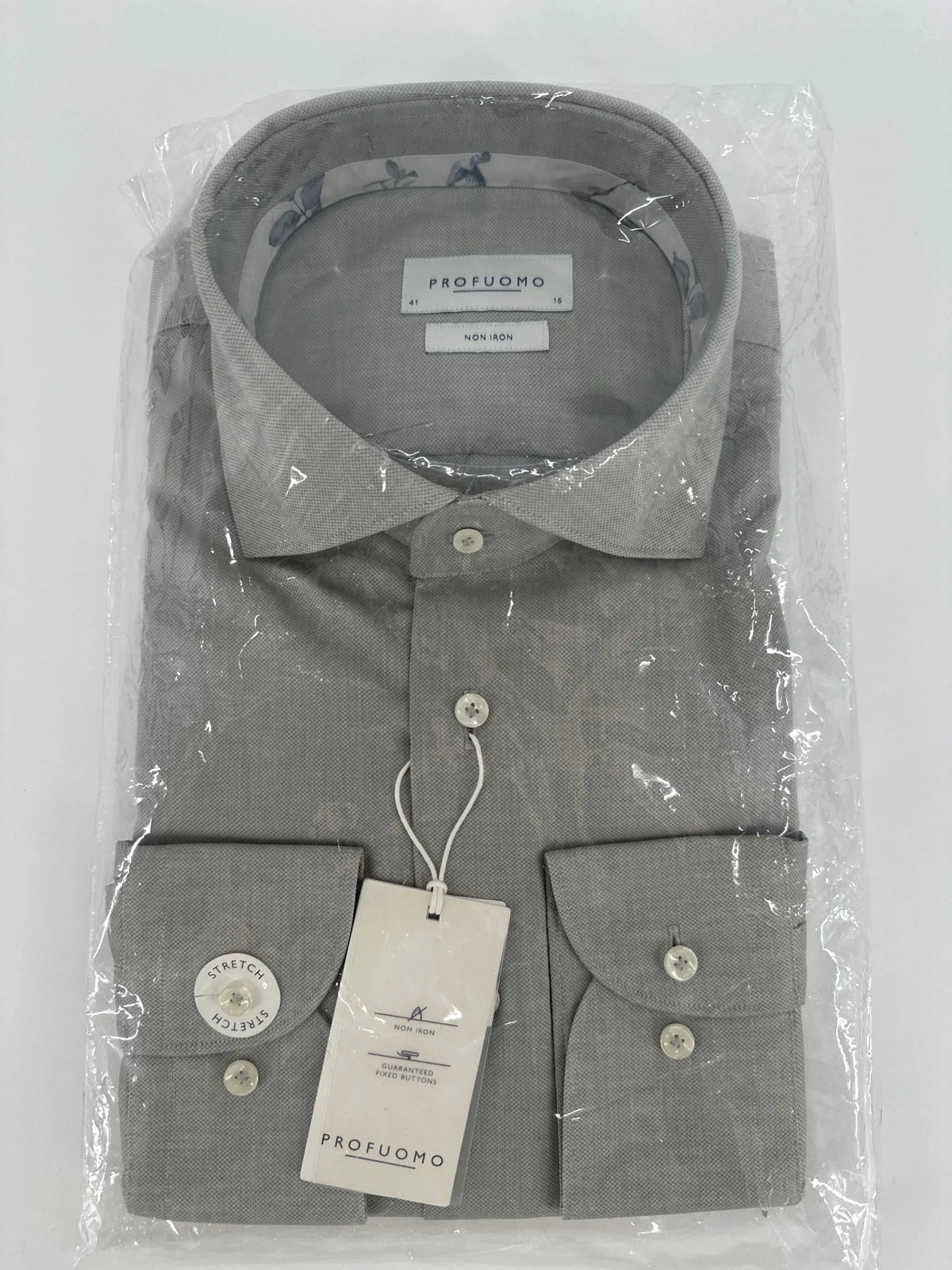 Profuomo overhemd non iron grijs (41) - foto 1