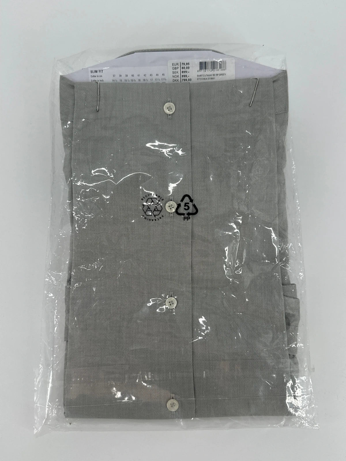 Profuomo overhemd non iron grijs (41) - foto 4