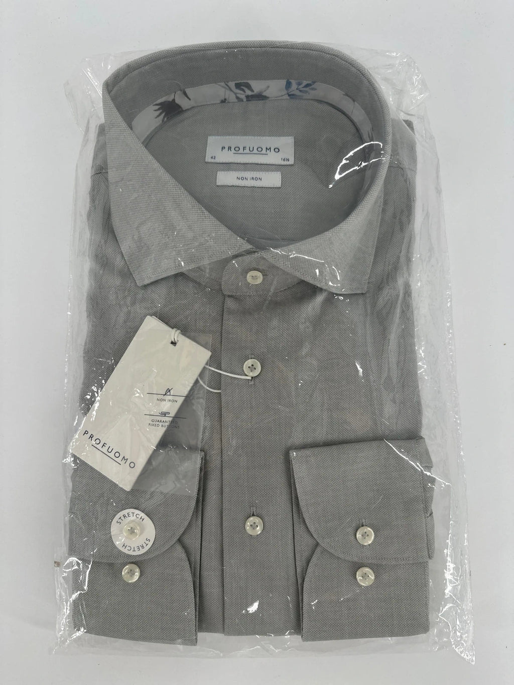 Profuomo overhemd non iron grijs (42) - foto 1