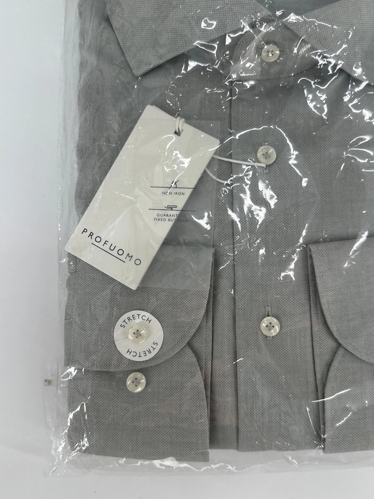 Profuomo overhemd non iron grijs (42) - foto 3