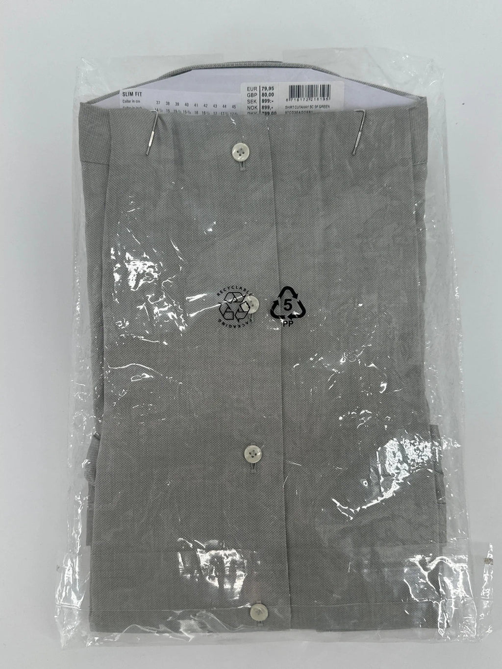 Profuomo overhemd non iron grijs (42) - foto 4