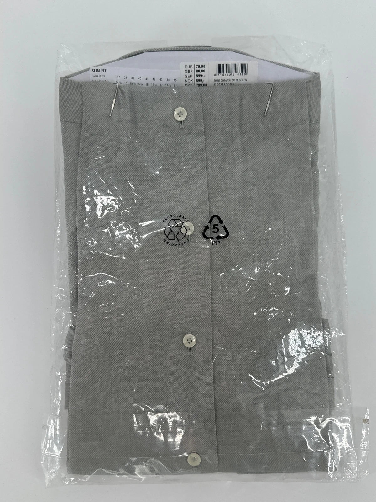Profuomo overhemd non iron grijs (42) - foto 4