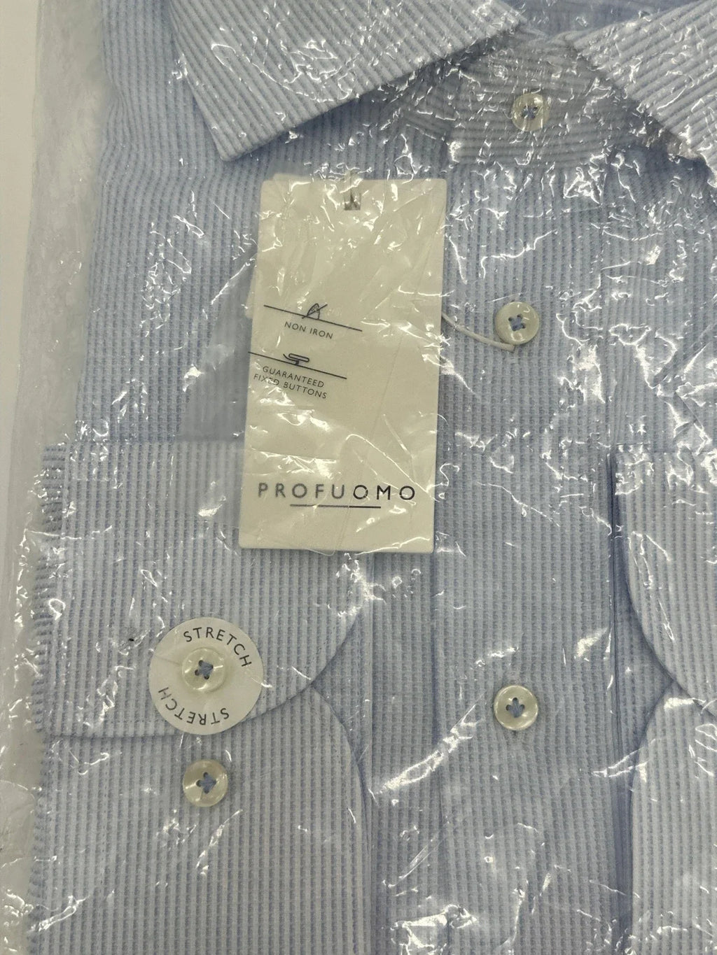 Profuomo overhemd non iron lichtblauw (43) - foto 3