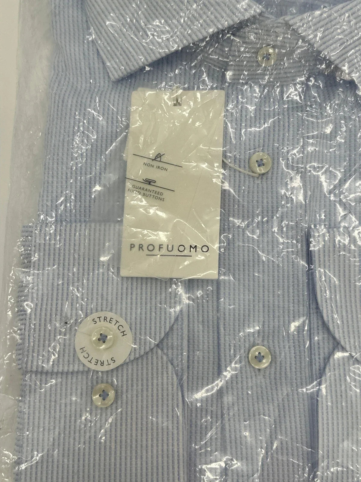 Profuomo overhemd non iron lichtblauw (43) - foto 3