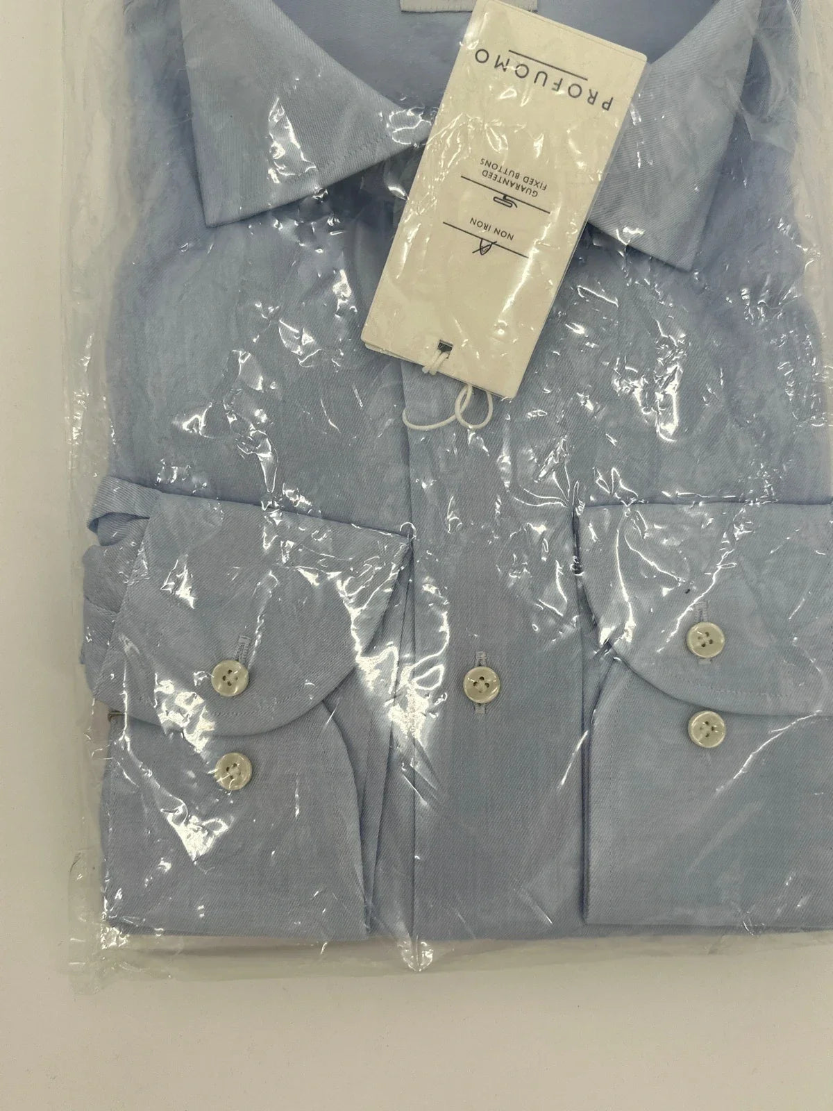 Profuomo overhemd non iron lichtblauw (43) - foto 3