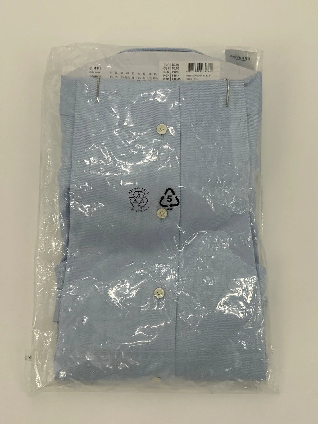 Profuomo overhemd non iron lichtblauw (39) - foto 4