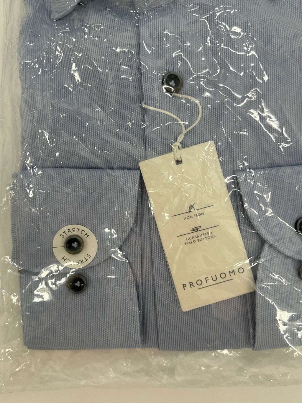 Profuomo overhemd non iron lichtblauw (39) - foto 3