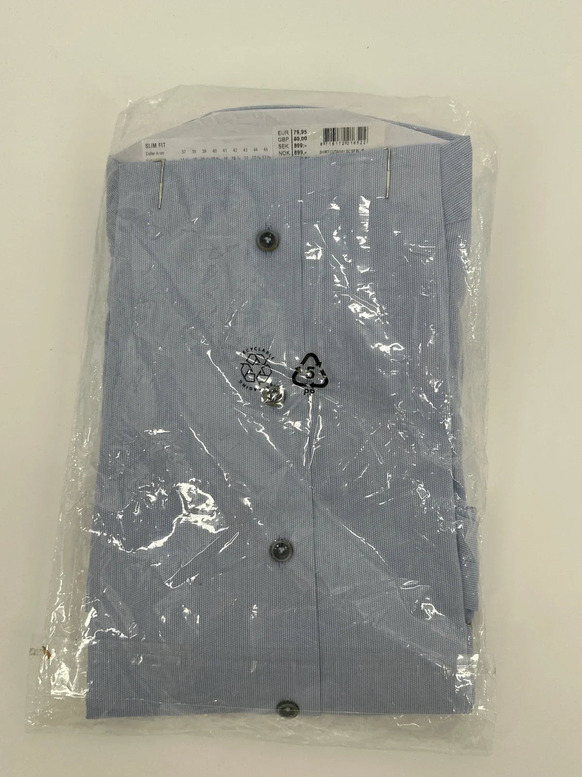 Profuomo overhemd non iron lichtblauw (39) - foto 4
