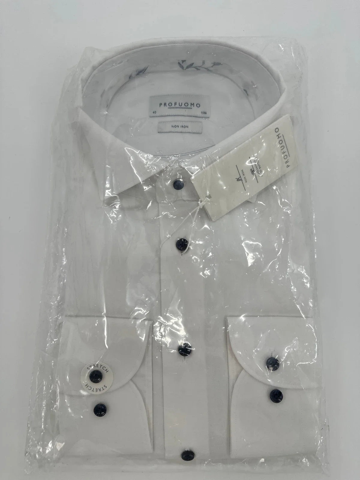 Profuomo overhemd non iron wit (40) - foto 1