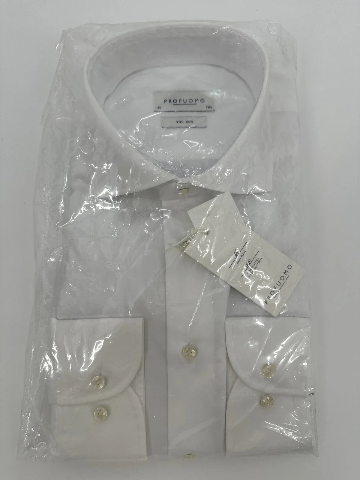 Profuomo overhemd non iron wit (40) - foto 1