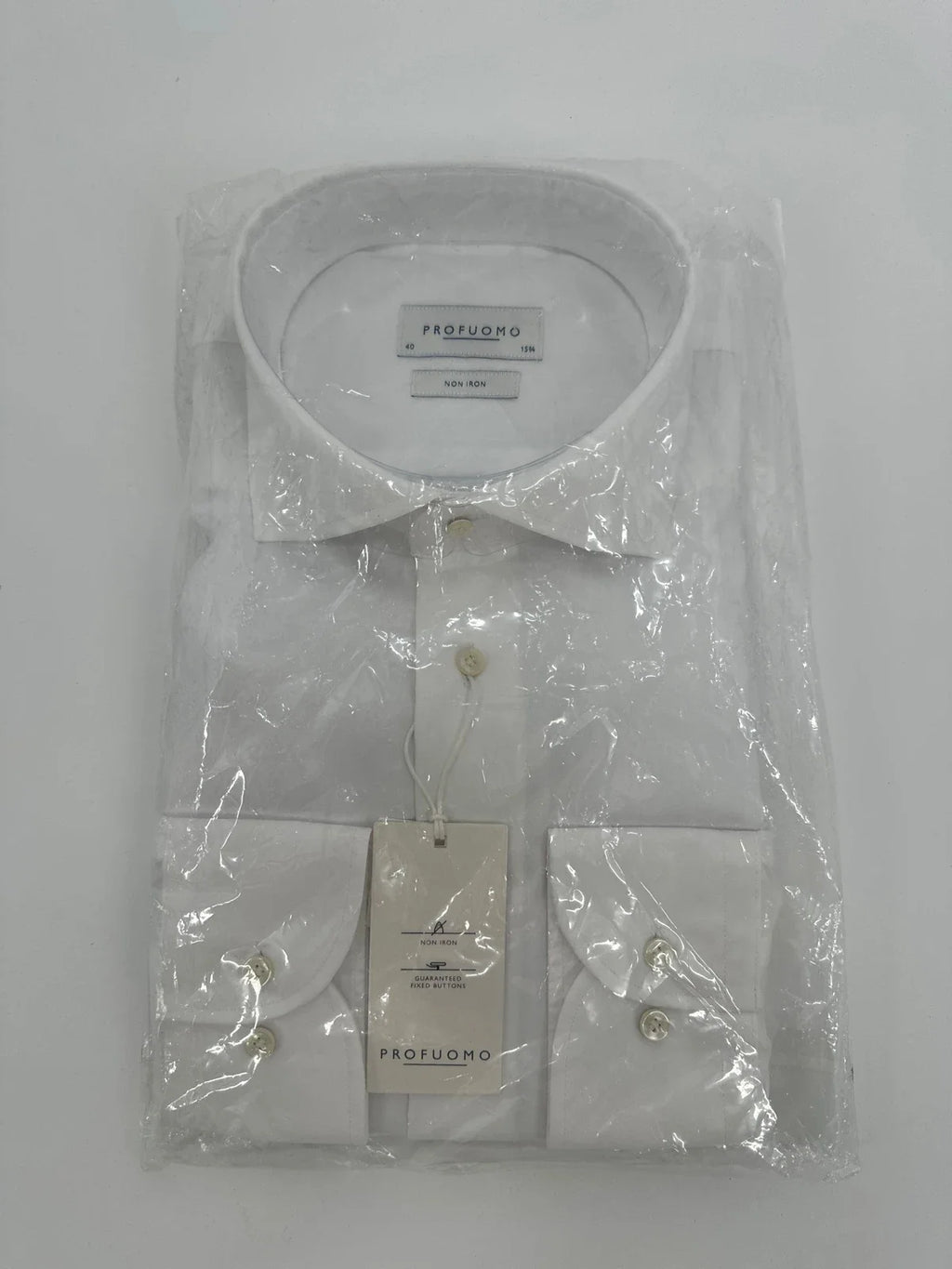 Profuomo overhemd non iron wit (40) - foto 1