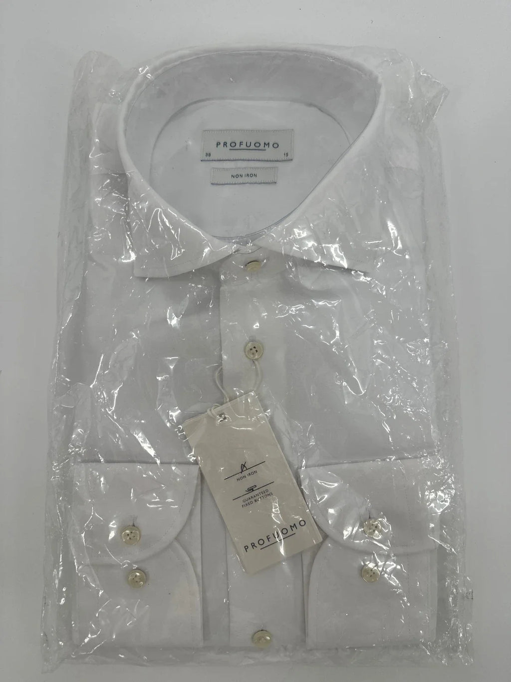 Profuomo overhemd non iron wit (38) - foto 1