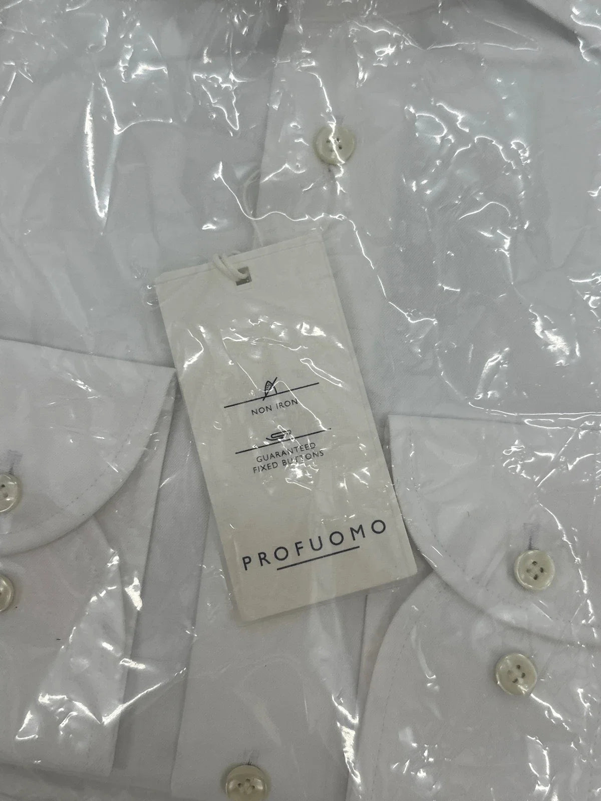 Profuomo overhemd non iron wit (38) - foto 3