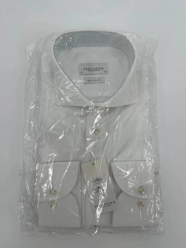 Profuomo overhemd royal twill wit (40) - foto 1