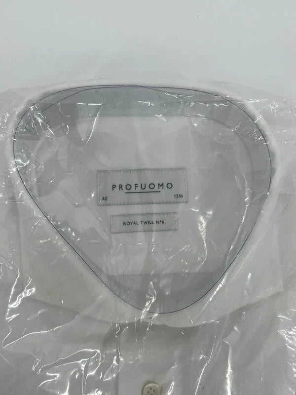 Profuomo overhemd royal twill wit (40) - foto 2