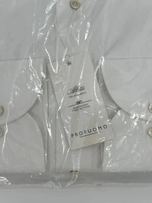 Profuomo overhemd royal twill wit (40) - foto 3